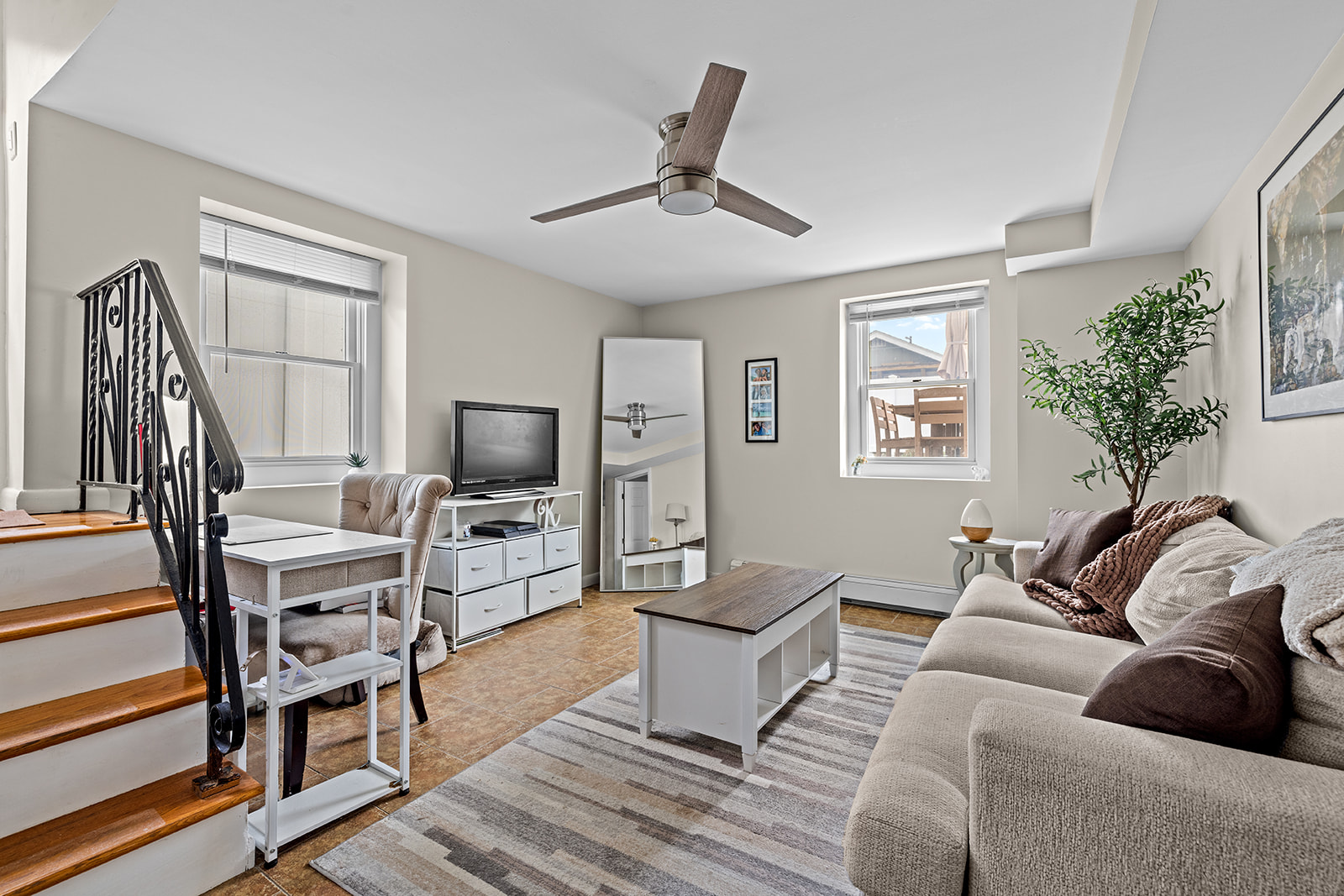 524 Beach 127th Street Queens, NY 11694 - Photo 11 of 18 a living room with furniture or couch and a flat screen tv