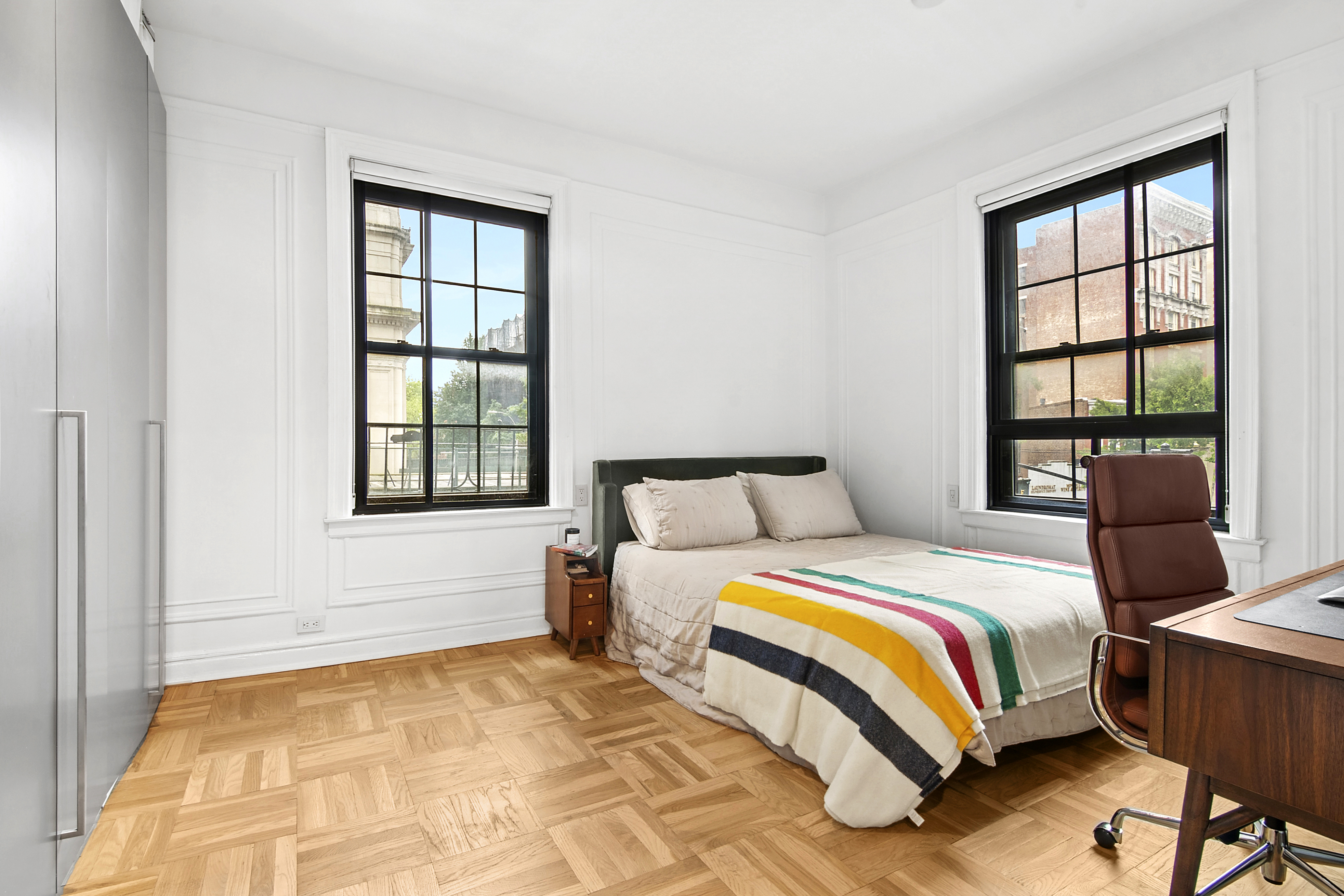 205 Hicks Street, Unit 2B Brooklyn, NY 11201 - Photo 4 of 8 a bedroom with a bed and a window