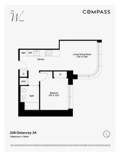 $950,000 | 208 Delancey Street, Unit 3A | Lower East Side