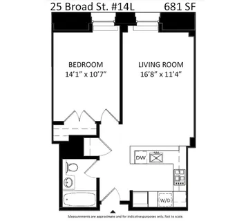 $4,700 | 25 Broad Street, Unit 14L | Financial District