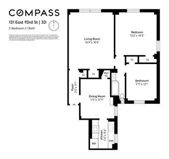 $929,000 | 131 East 93rd Street, Unit 3D | Upper East Side