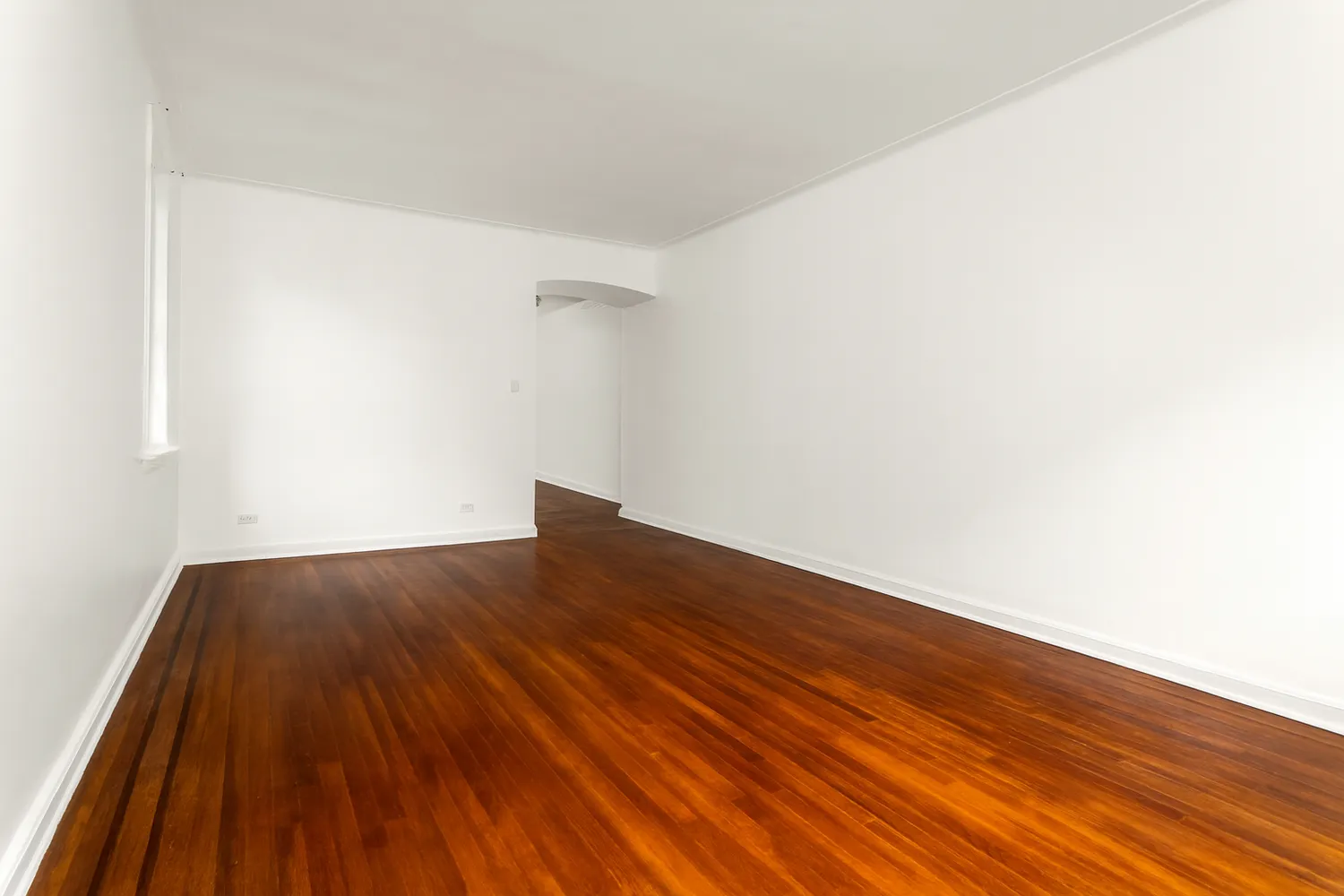 a view of wooden floor in a room