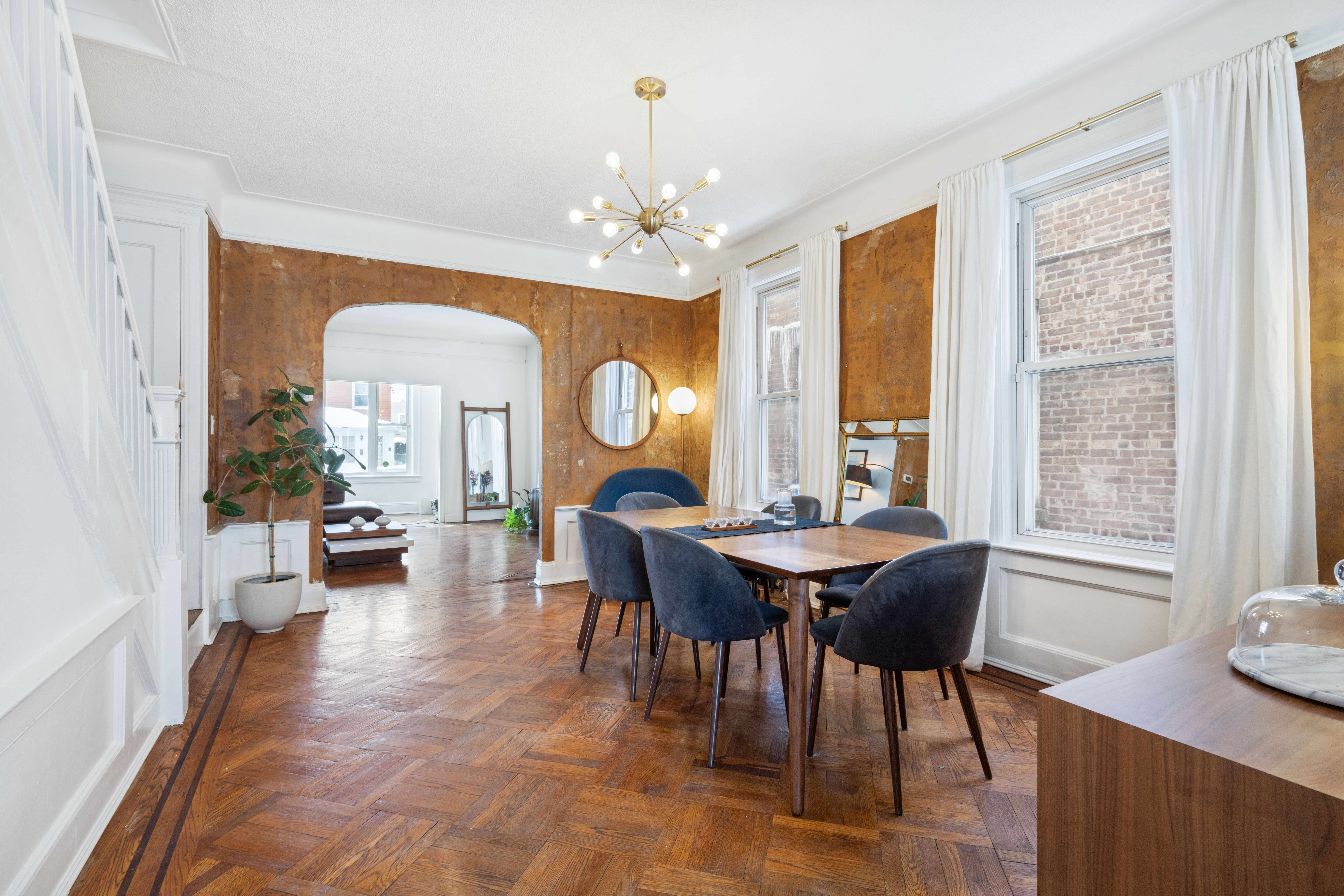 527 East 38th Street Brooklyn, NY 11203 - Photo 3 of 15 a view of a dining room with furniture window and wooden floor