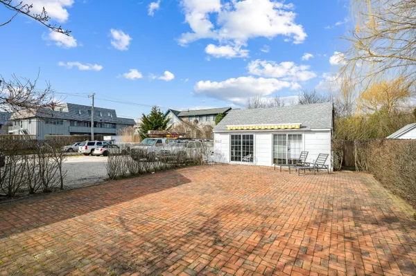 a view of a house with a patio
