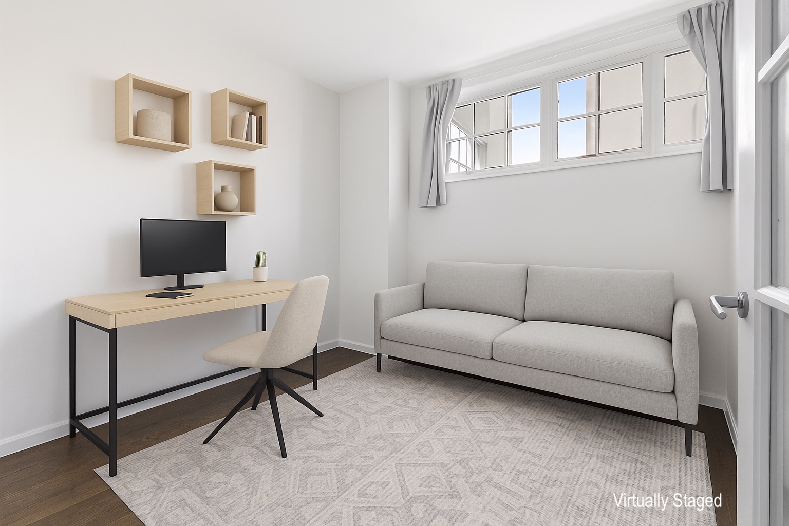 305 2nd Avenue, Unit 516 Manhattan, NY 10003 - Photo 8 of 21 a living room with furniture a rug and a window