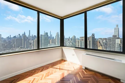 a view of a city from a window