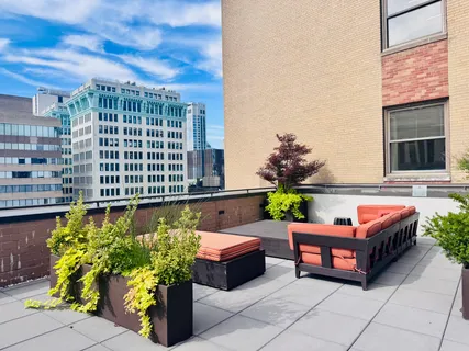 a outdoor living with furniture