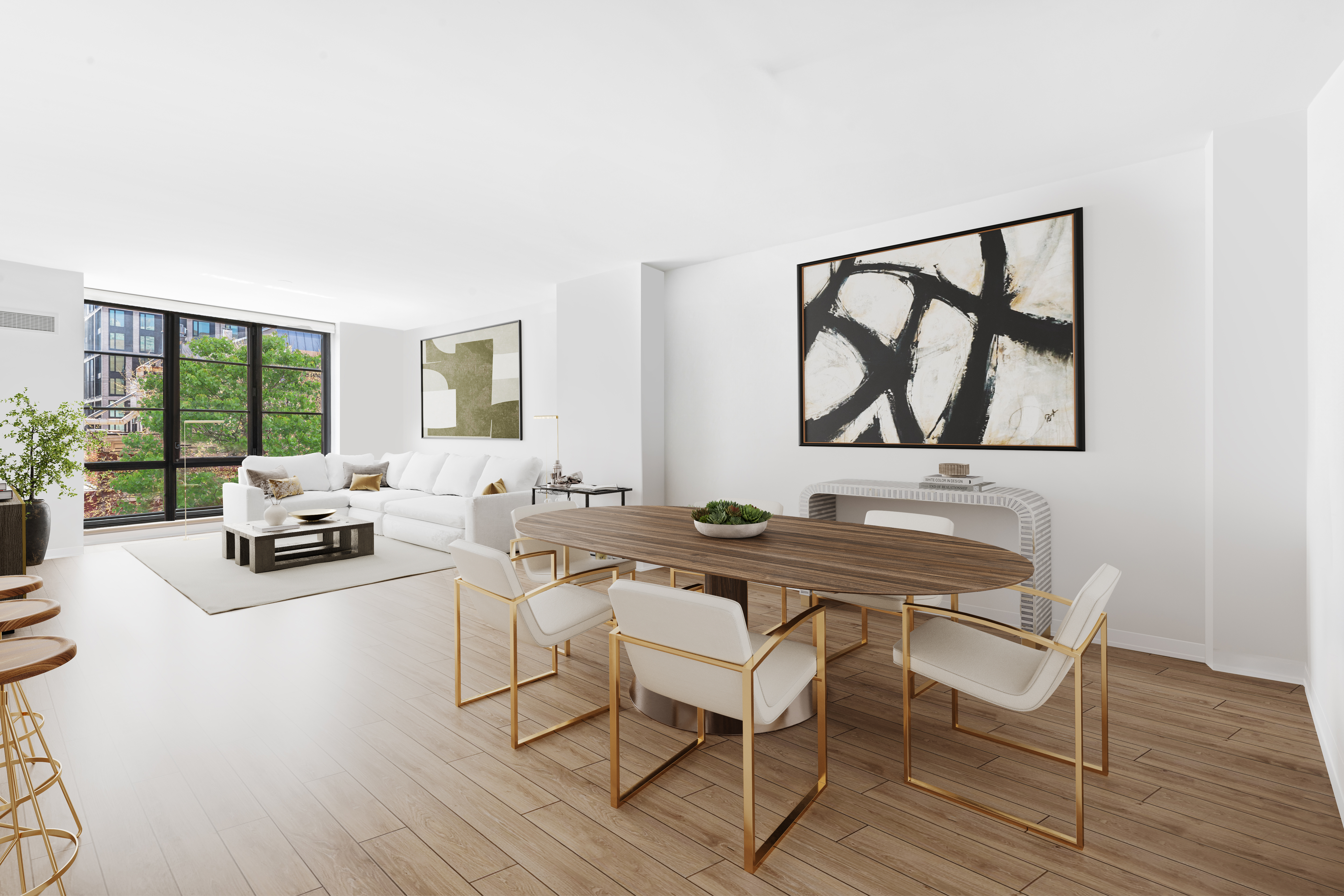 261 West 25th Street, Unit 4D Manhattan, NY 10001 - Photo 2 of 14 a view of a livingroom with furniture and window
