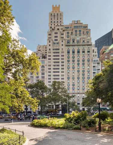 a front view of a building