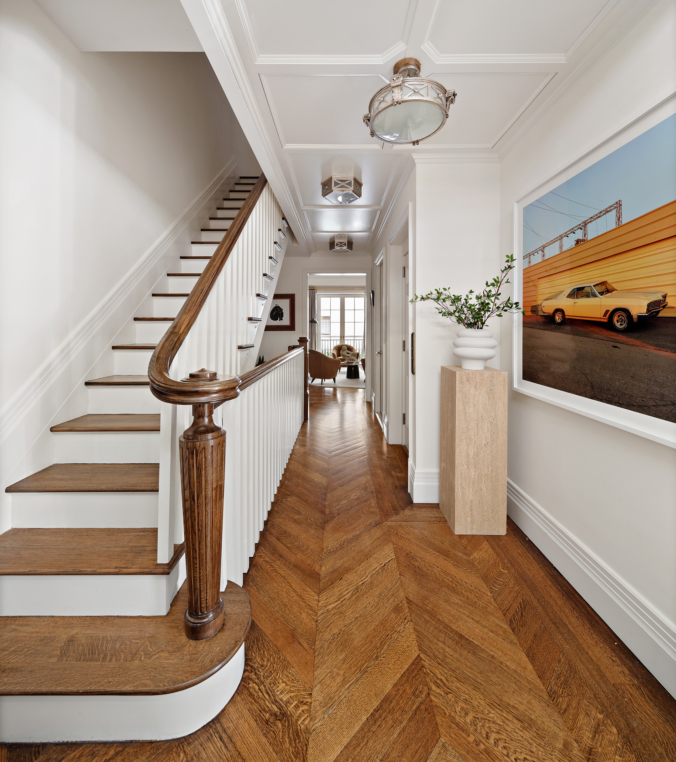 400 West 12th Street, Unit TH3 Manhattan, NY 10014 - Photo 27 of 29 a view of entryway and hall with wooden floor