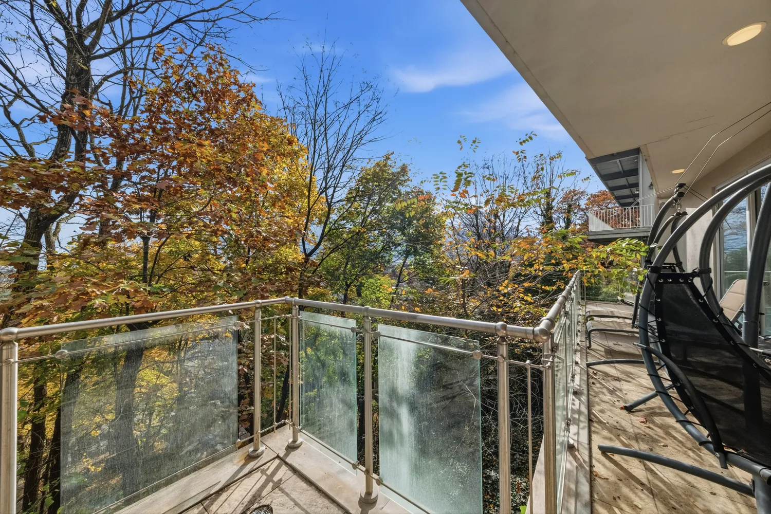 a view of a wooden fence