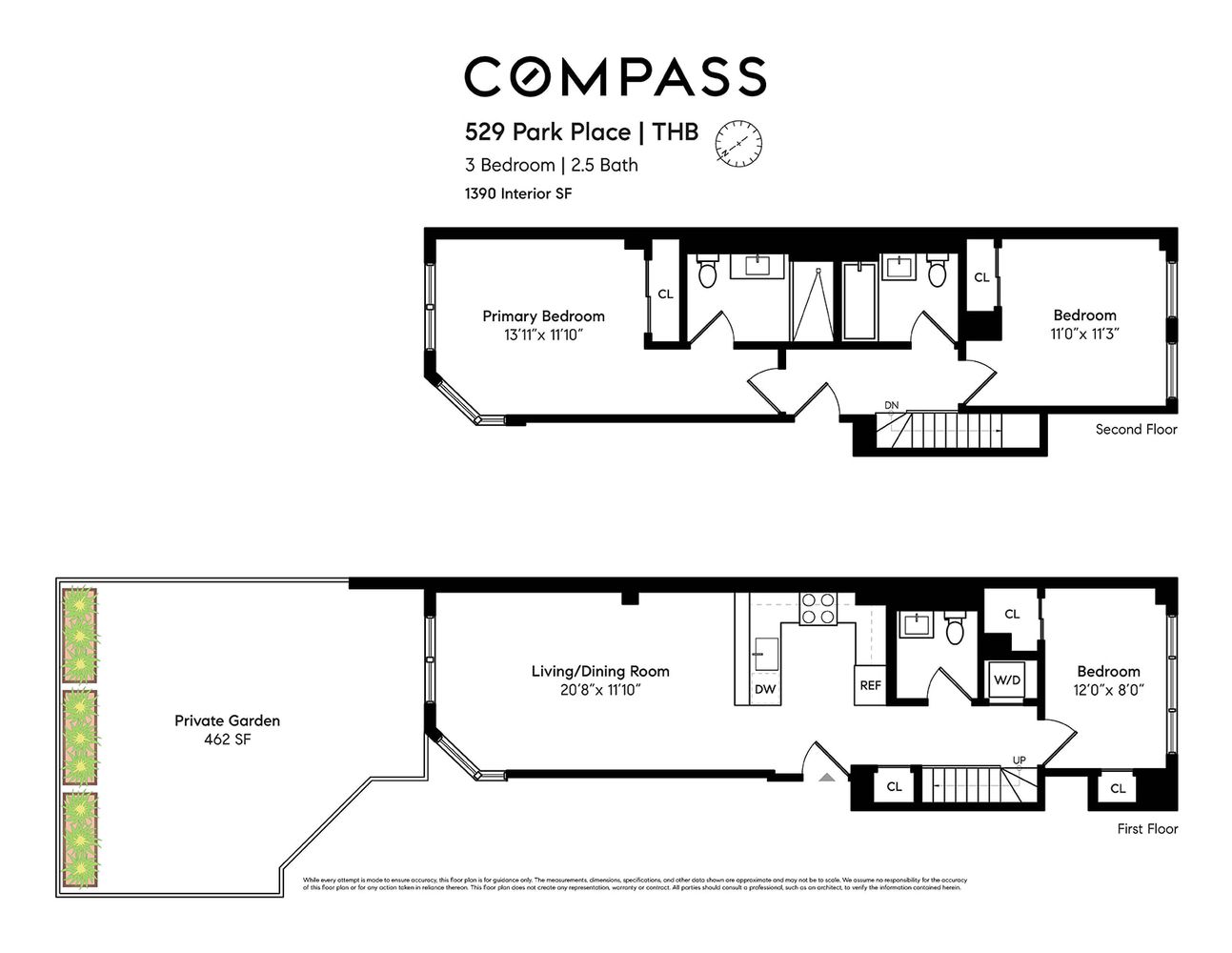 $1,925,000 | 529 Park Place, Unit THB | Crown Heights