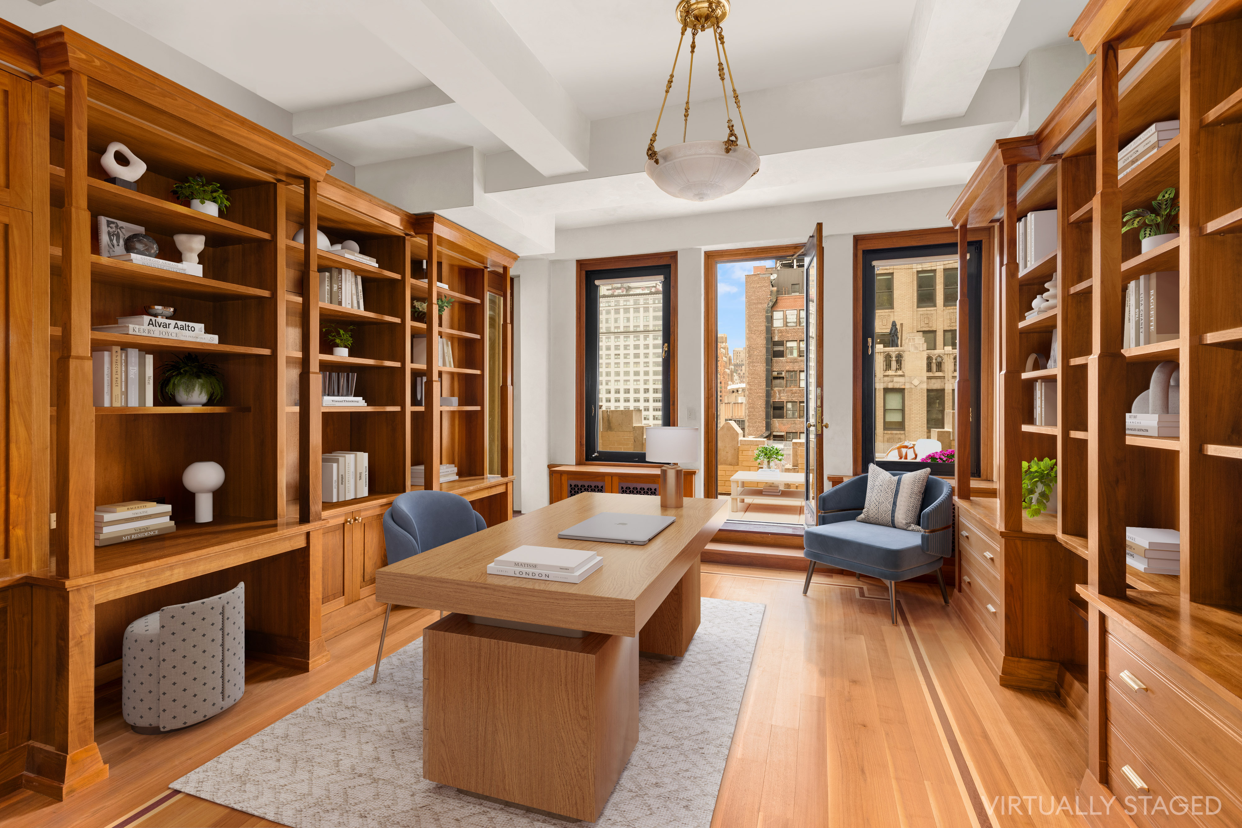 252 West 30th Street, Unit 12 Manhattan, NY 10001 - Photo 5 of 20 a living room with furniture and a floor to ceiling window