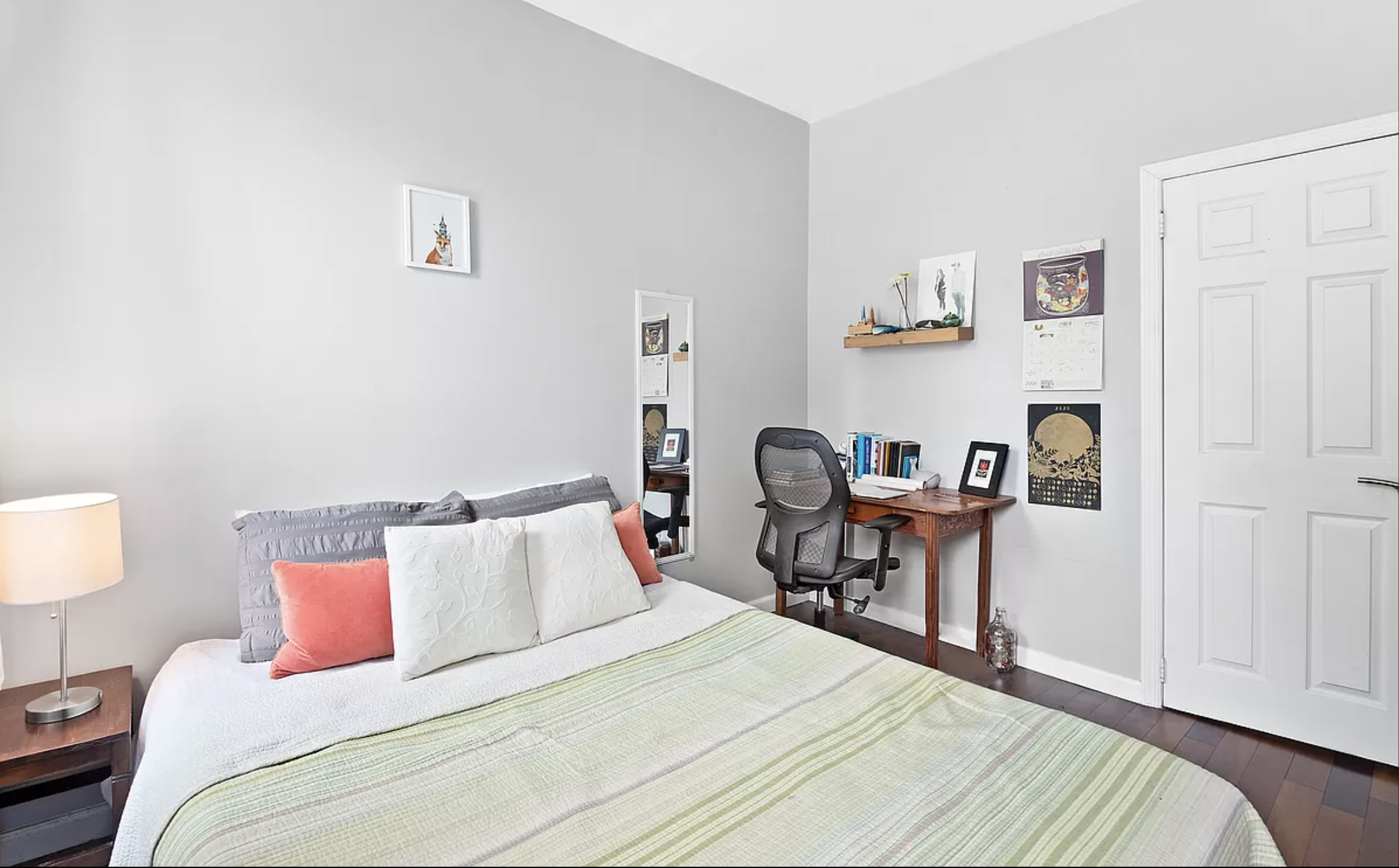 706 Sackett Street, Unit 2 Brooklyn, NY 11217 - Photo 3 of 7 a bedroom with a bed and a table in it