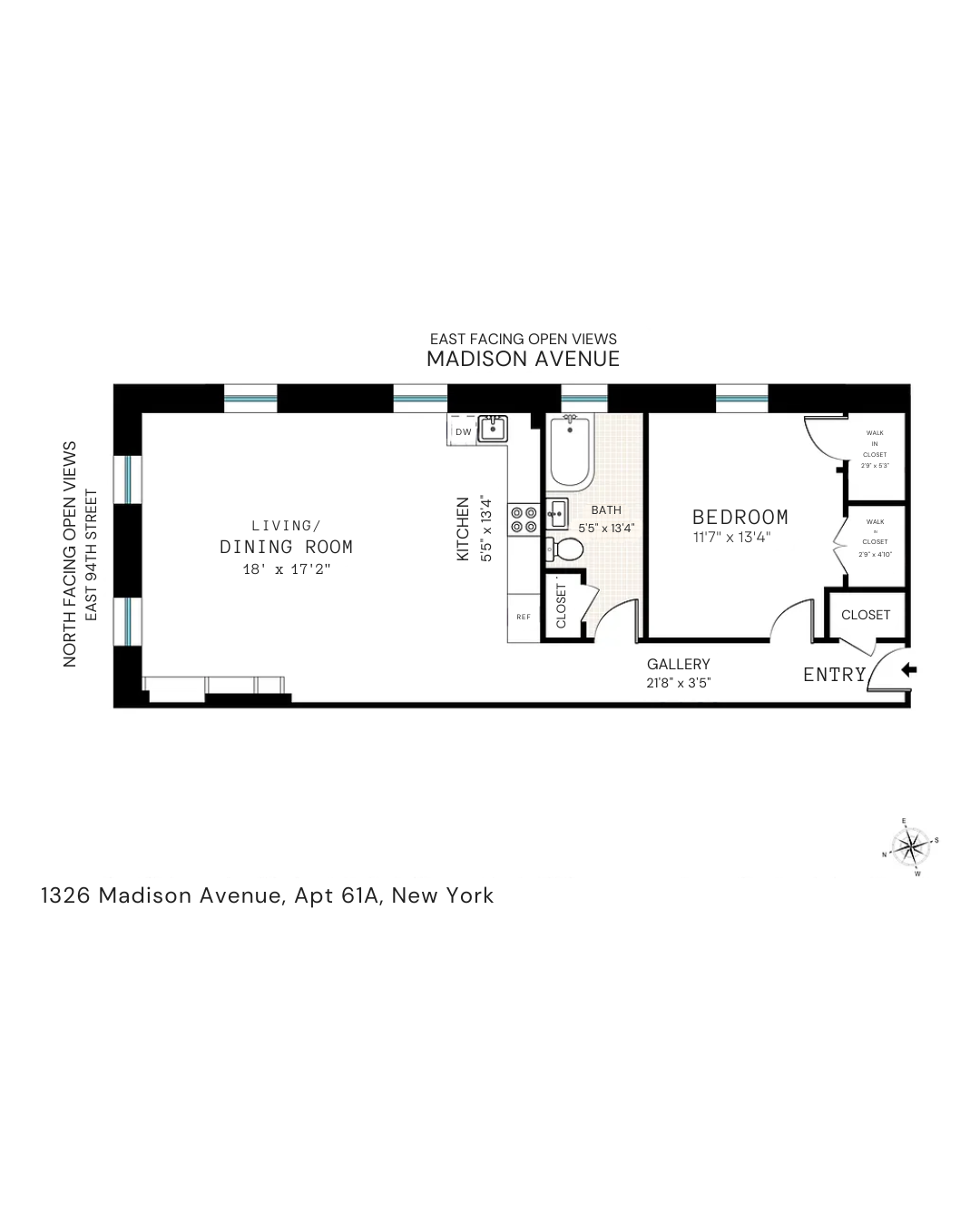 1326 Madison Avenue, Unit 61A Manhattan, NY 10128 - Photo 10 of 11 Gallery Image 10