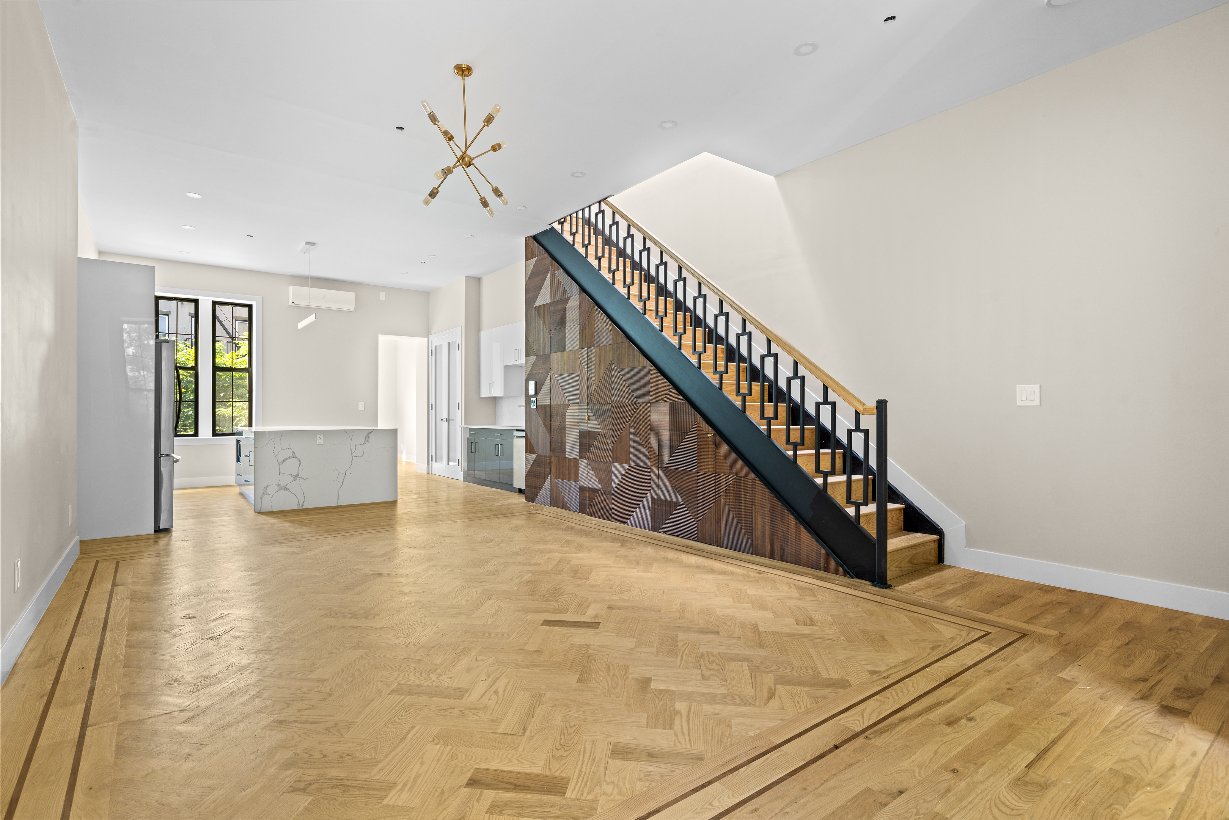 456 Willoughby Avenue, Unit 1 Brooklyn, NY 11206 - Photo 2 of 14 a view of entryway and hall with wooden floor