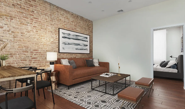 201 East 31st Street, Unit 2 Brooklyn, NY 11226 - Photo 4 of 6 a living room with furniture and a window