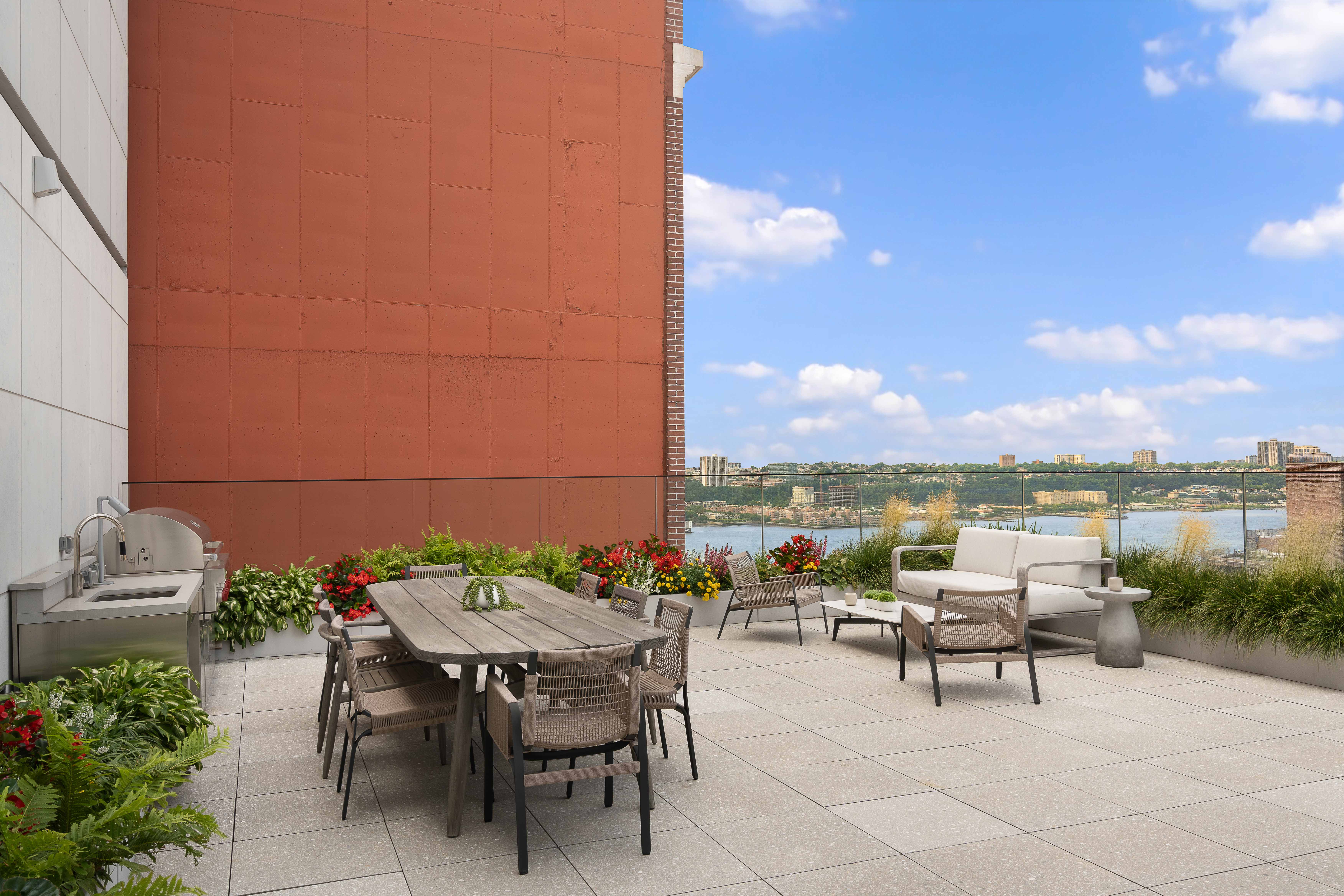 250 West 96th Street, Unit PHA Manhattan, NY 10025 - Photo 16 of 33 a view of a terrace with furniture and a table and chairs