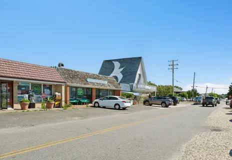 a car parked on the side of a street