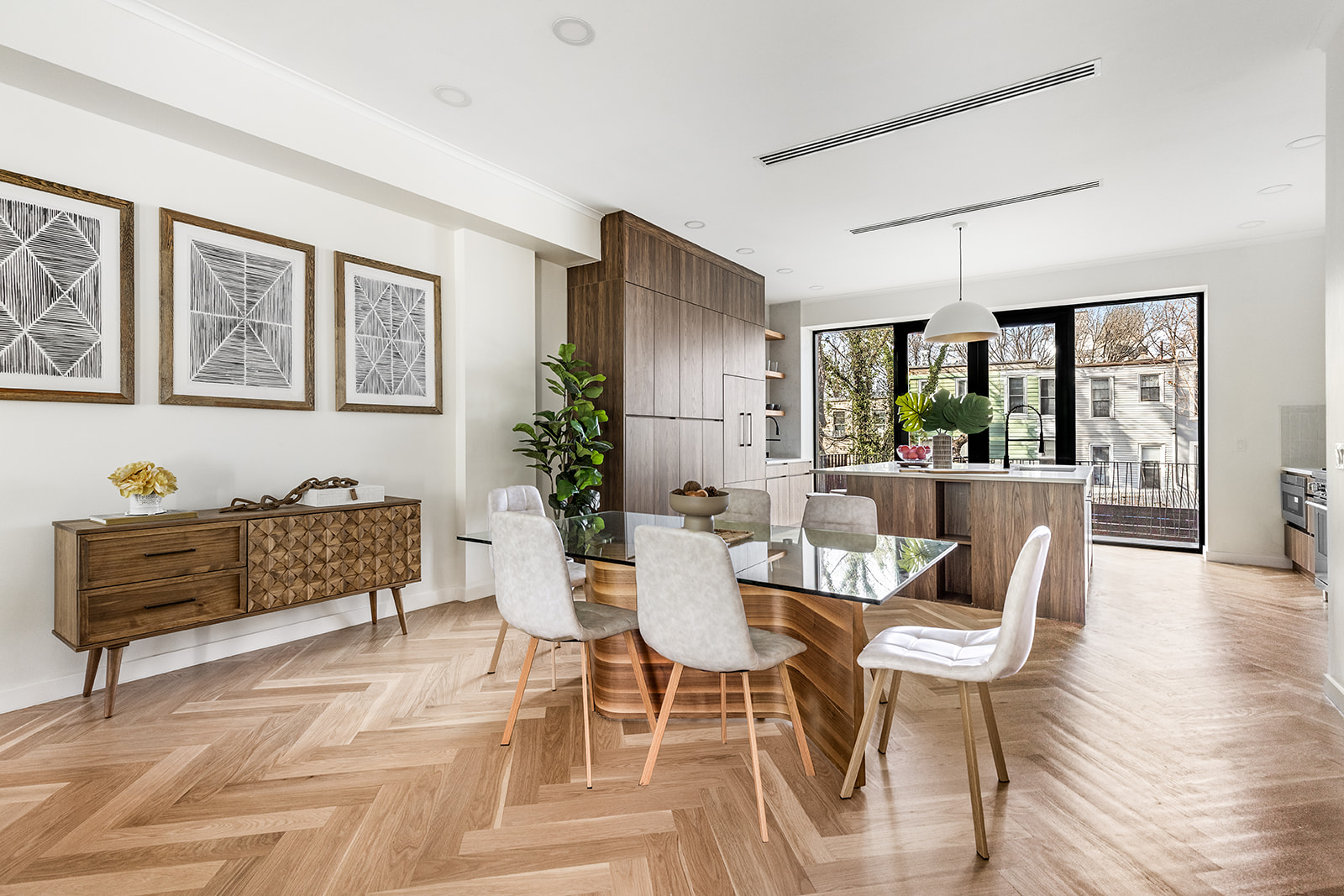 95 Moffat Street Brooklyn, NY 11207 - Photo 3 of 18 a living room with furniture and wooden floor