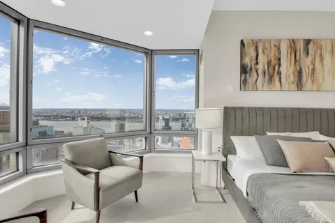 a view of a city with buildings