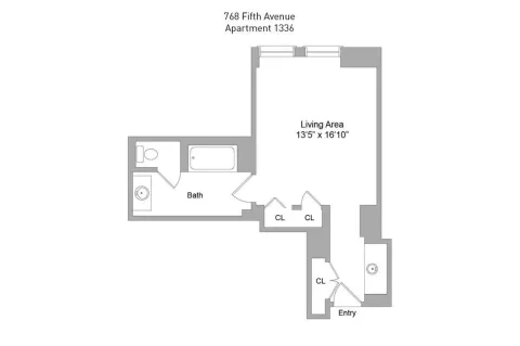 $900,000 | 1 Central Park South, Unit 1336 | Central Park South
