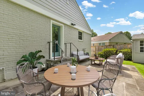 a outdoor space with furniture