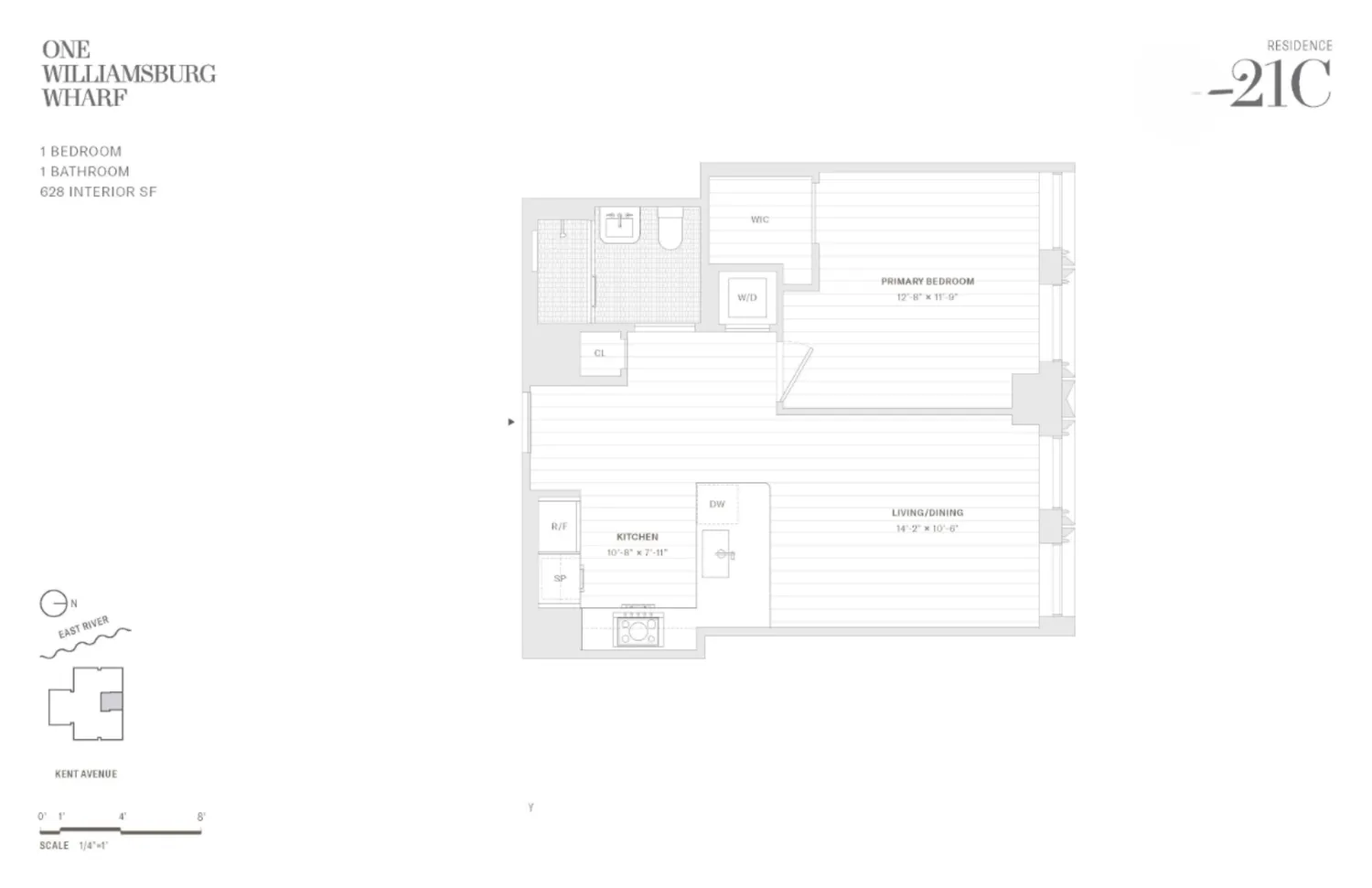 $5,995 | 480 Kent Avenue, Unit 21C | Williamsburg