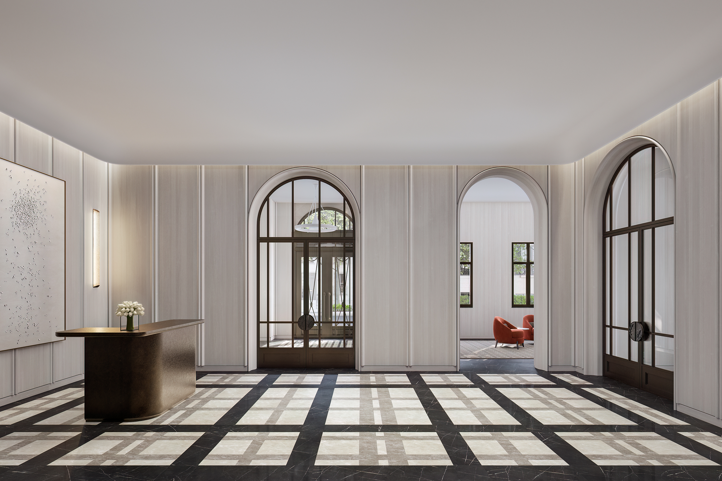 255 East 77th Street, Unit 23A Manhattan, NY 10075 - Photo 10 of 25 a view of a livingroom with furniture and entryway