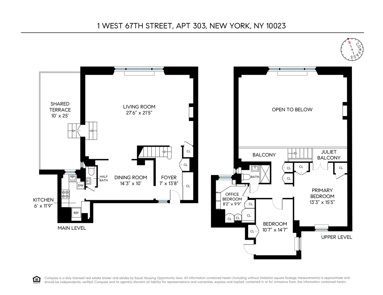 $2,305,000 | 1 West 67th Street, Unit 303-304 | Upper West Side