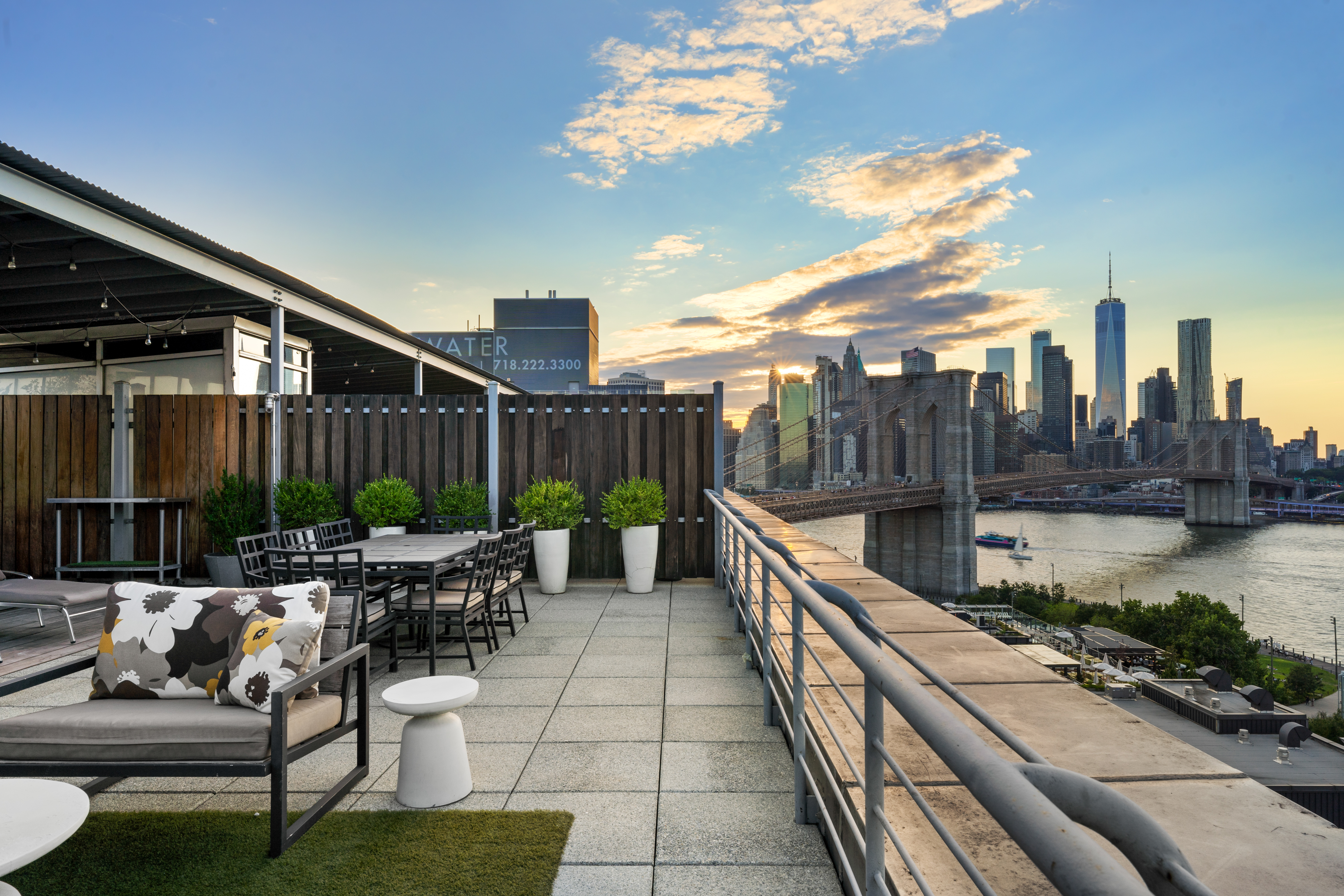 30 Main Street, Unit PHB Brooklyn, NY 11201 - Photo 29 of 33 a view of swimming pool with outdoor seating and plants