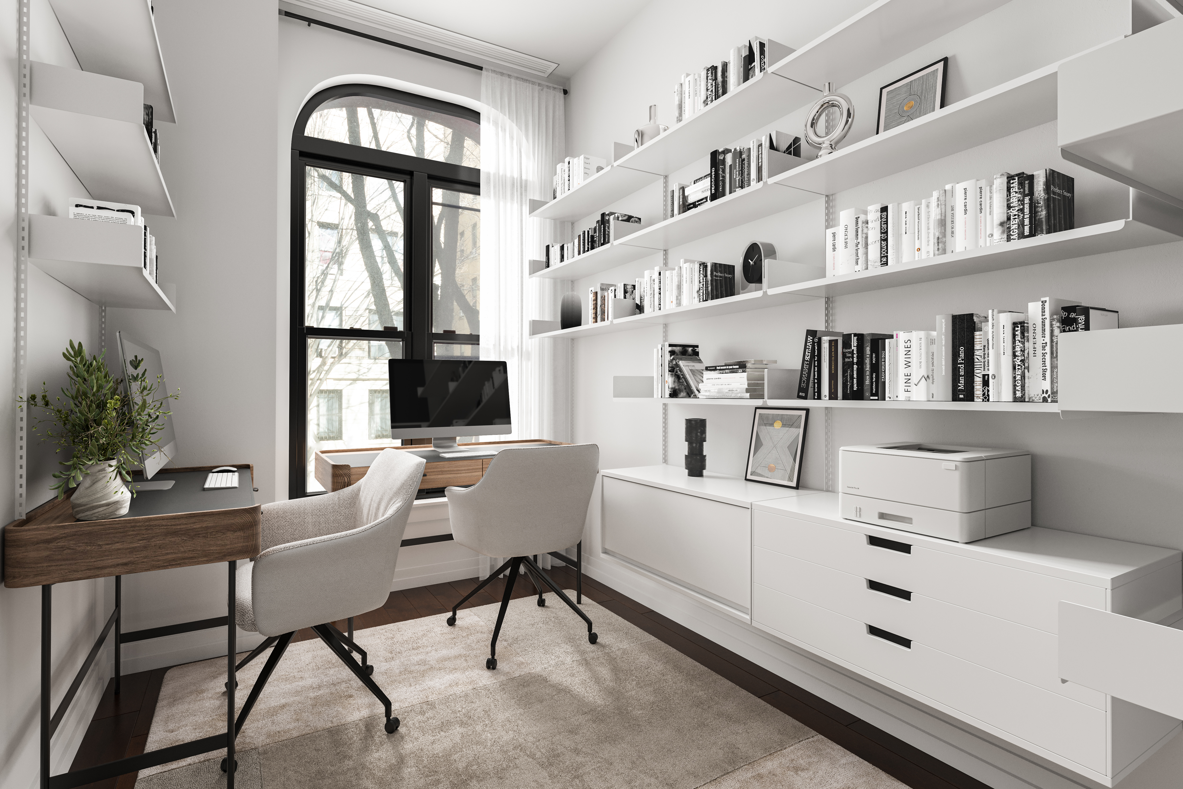 320 West 115th Street Manhattan, NY 10026 - Photo 8 of 11 a living room with furniture and a flat screen tv