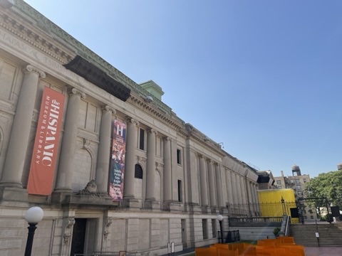 834 Riverside Drive, Unit E6 Manhattan, NY 10032 - Photo 19 of 22 a front view of a building with glass door and stairs