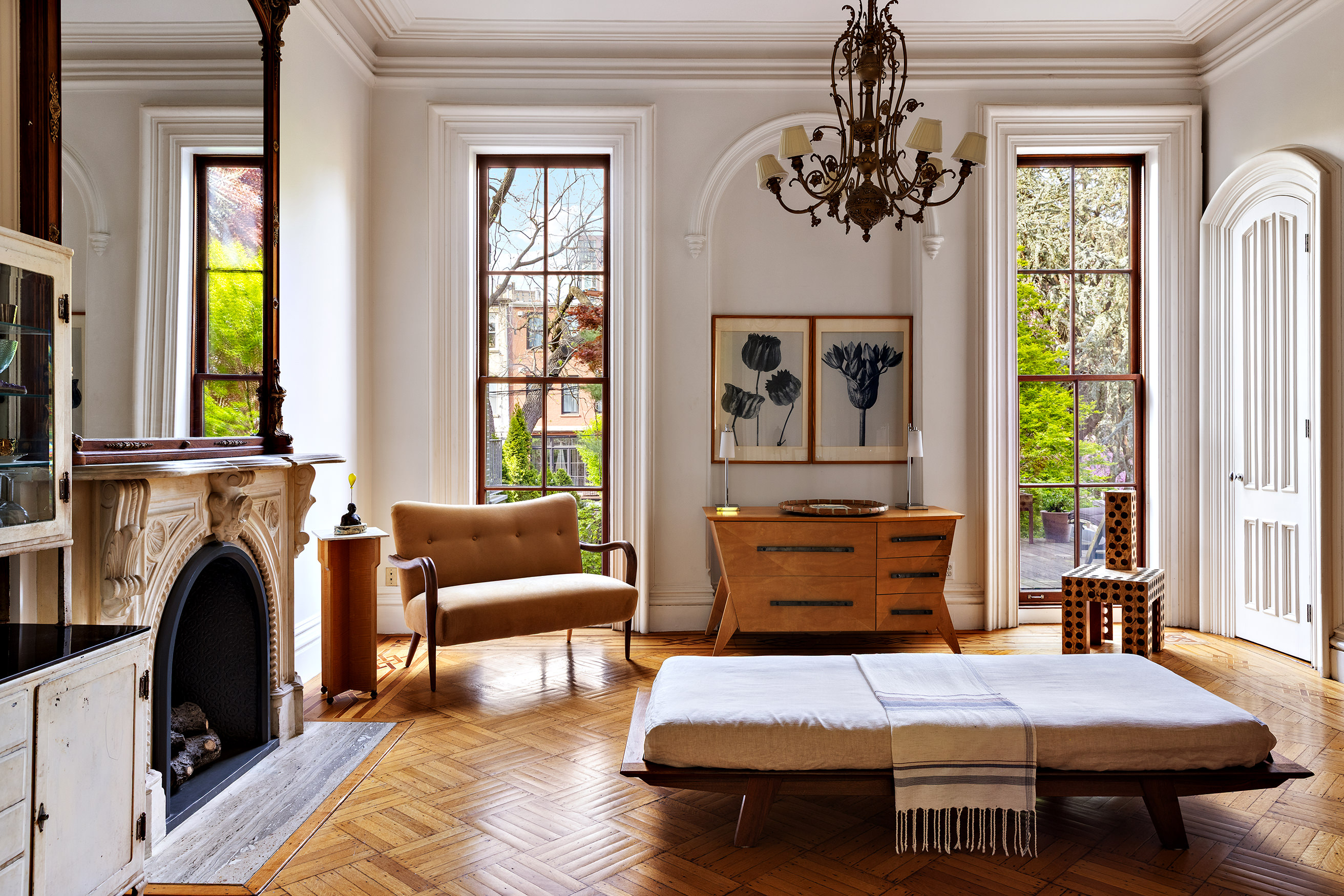 177 Prospect Place Brooklyn, NY 11238 - Photo 7 of 42 a bedroom with a bed and a couch