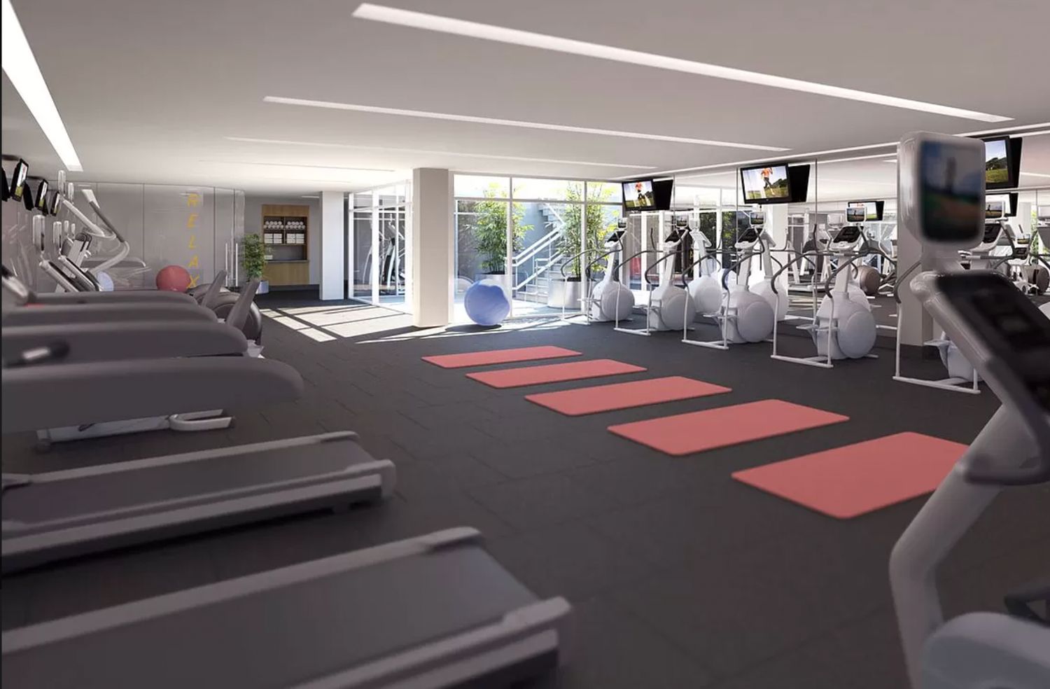 135 North 11th Street, Unit 2F Brooklyn, NY 11249 - Photo 8 of 10 a view of a room with gym equipment