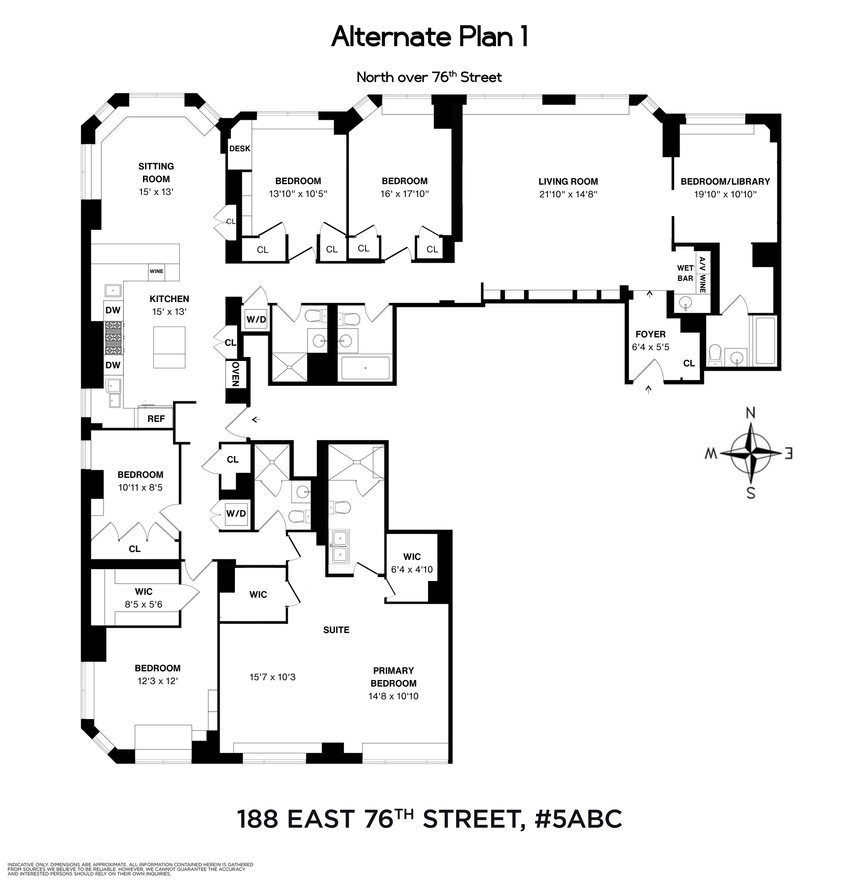 188 East 76th Street 5ABC Upper East Side New York NY 10021