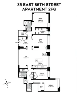 $3,350,000 | 35 East 85th Street, Unit 2FG | Upper East Side