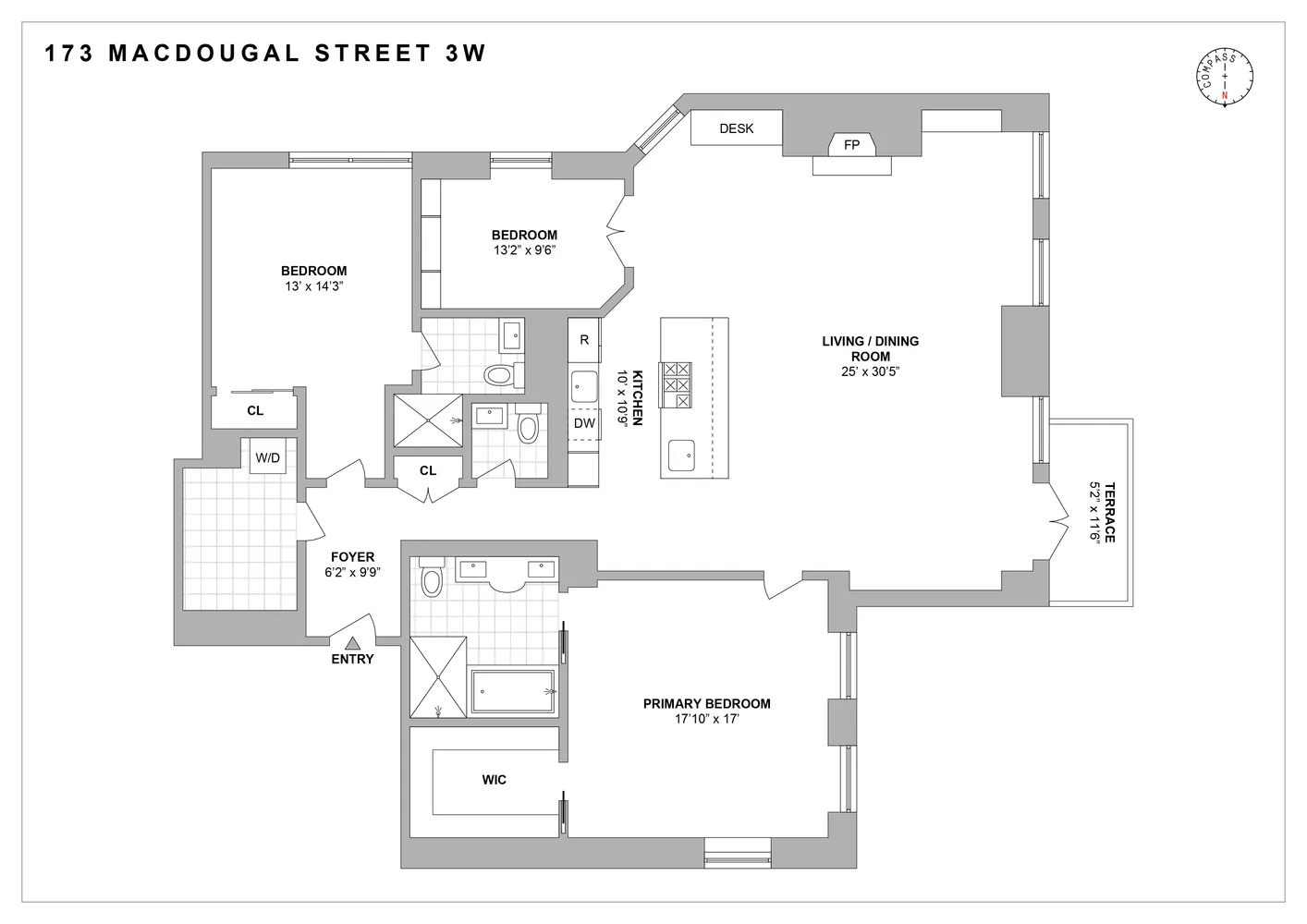 $25,000 | 173 MacDougal Street, Unit 3W | Greenwich Village