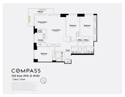 $2,125,000 | 255 East 49th Street, Unit 14D | Midtown East