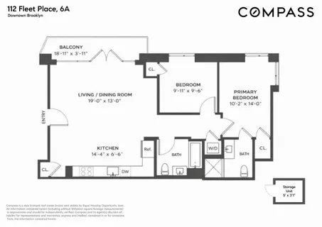 $1,350,000 | 112 Fleet Place, Unit 6A | Downtown Brooklyn