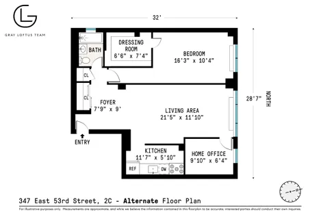 $699,000 | 347 East 53rd Street, Unit 2C | Sutton Place
