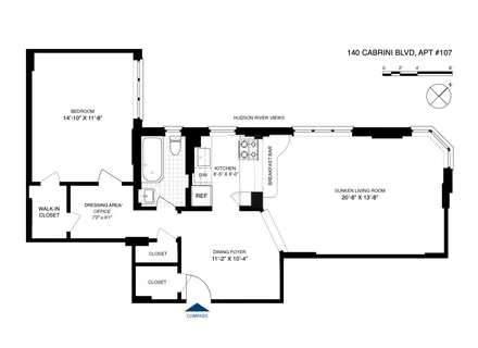 $550,000 | 140 Cabrini Boulevard, Unit 107 | Hudson Heights