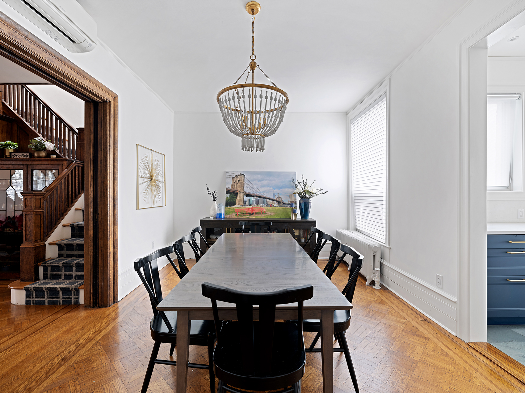 207 Windsor Place Brooklyn, NY 11215 - Photo 4 of 20 a view of a dining room with furniture and wooden floor