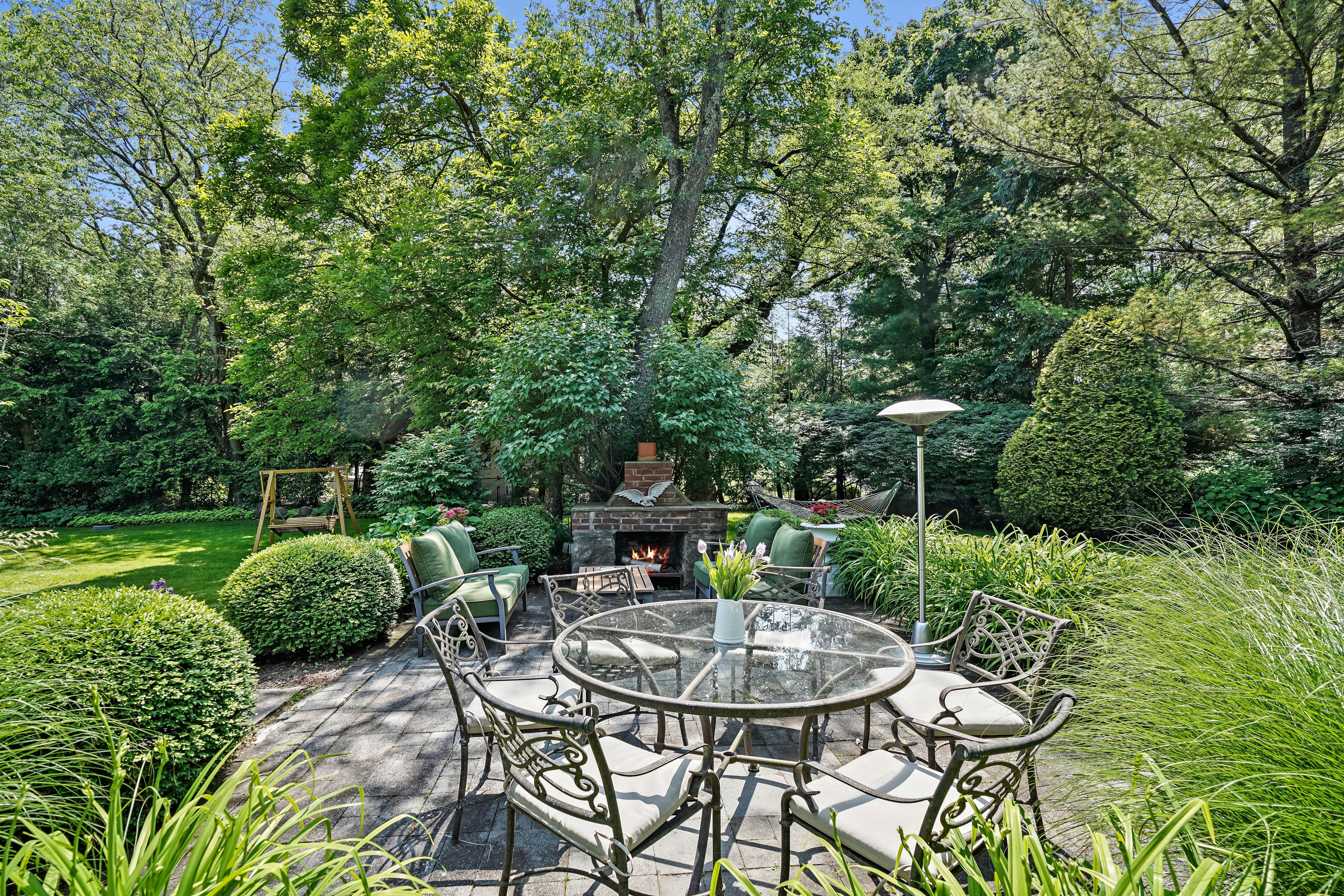 19 Avon Road Larchmont, NY 10538 - Photo 23 of 35 a view of backyard with seating space and trees