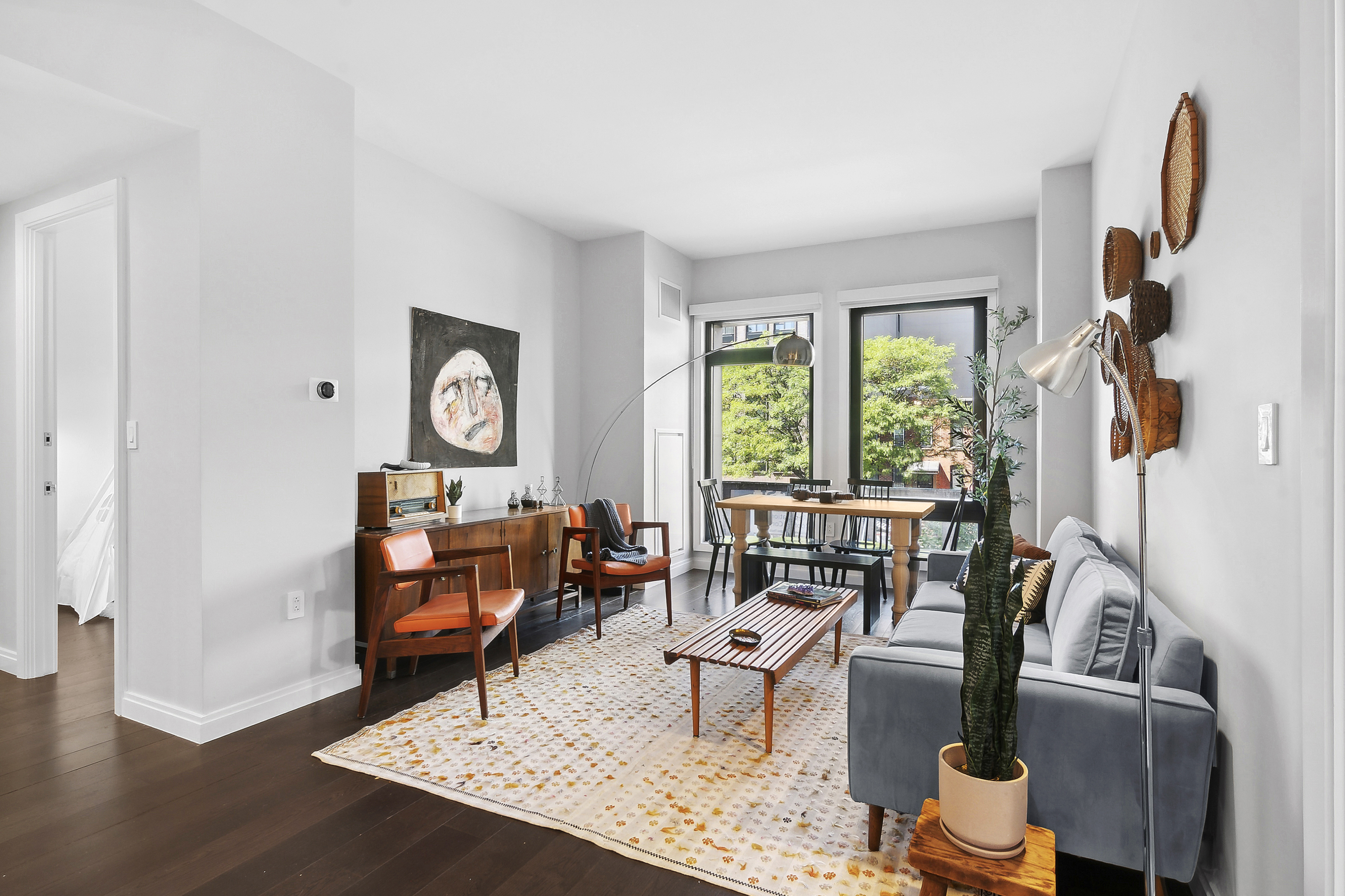 613 Baltic Street, Unit 2C Brooklyn, NY 11217 - Photo 2 of 16 a living room with furniture and a window