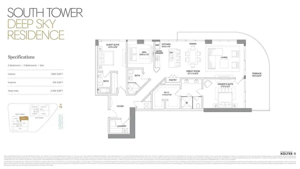 $1,997,500 | 153 North Seabreeze Boulevard, Unit 1105S, Fort Lauderdale, FL 33304