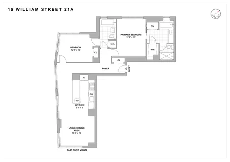 $1,535,000 | 15 William Street, Unit 21A | Financial District