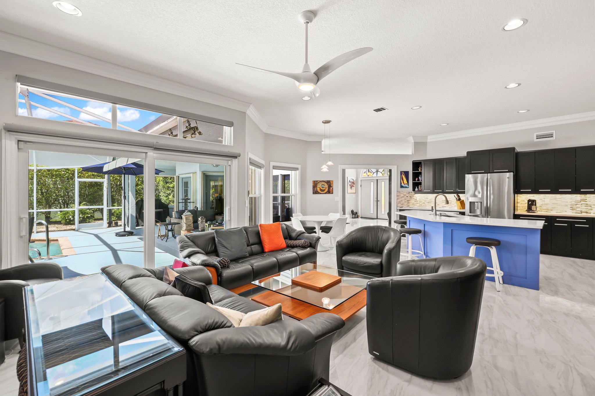 20317 Hacienda Court Boca Raton, FL 33498 - Photo 26 of 100 a living room with furniture and a large window