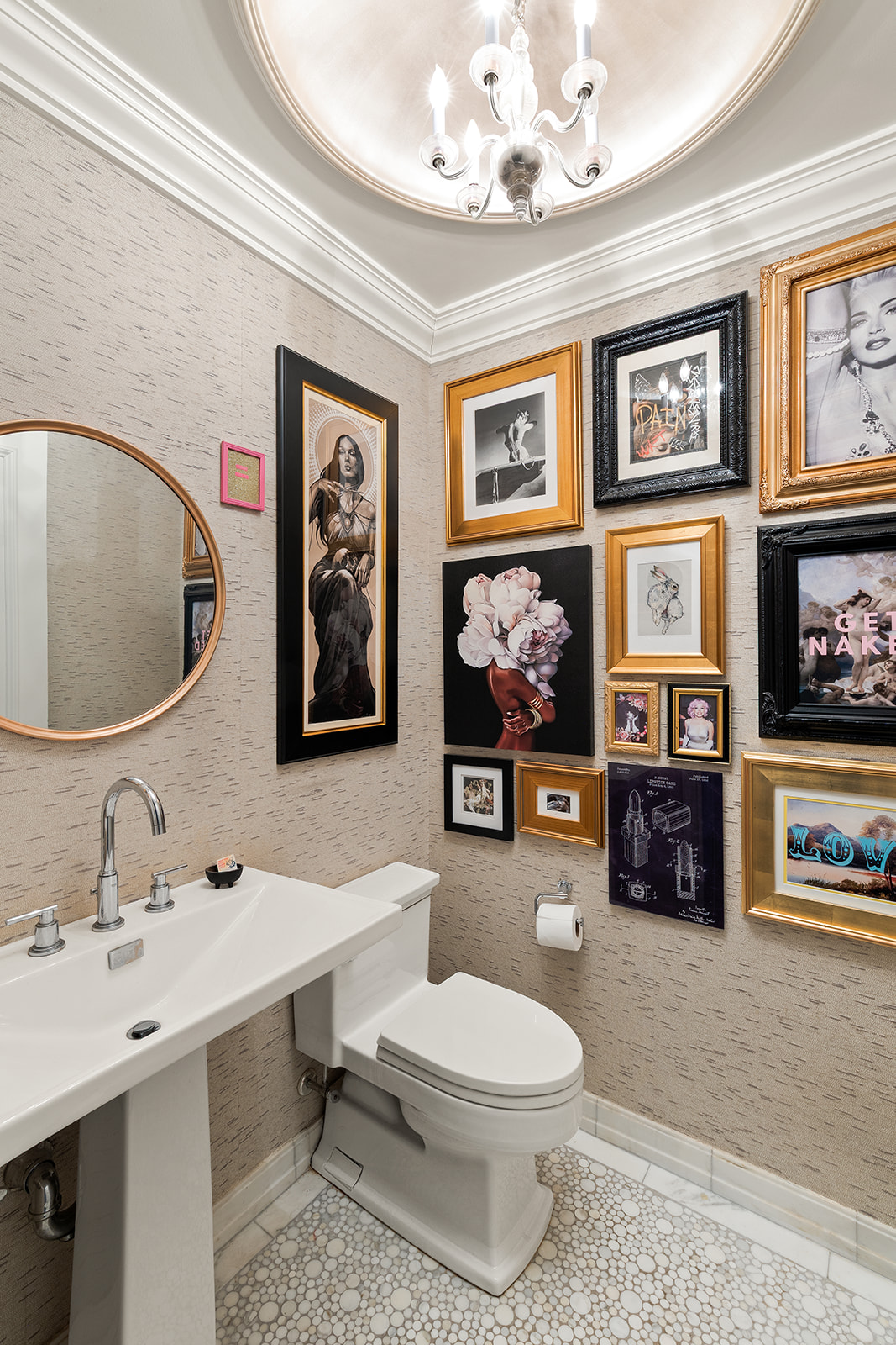 90 East End Avenue, Unit 4B Manhattan, NY 10028 - Photo 9 of 13 a bathroom with a toilet a sink and mirror