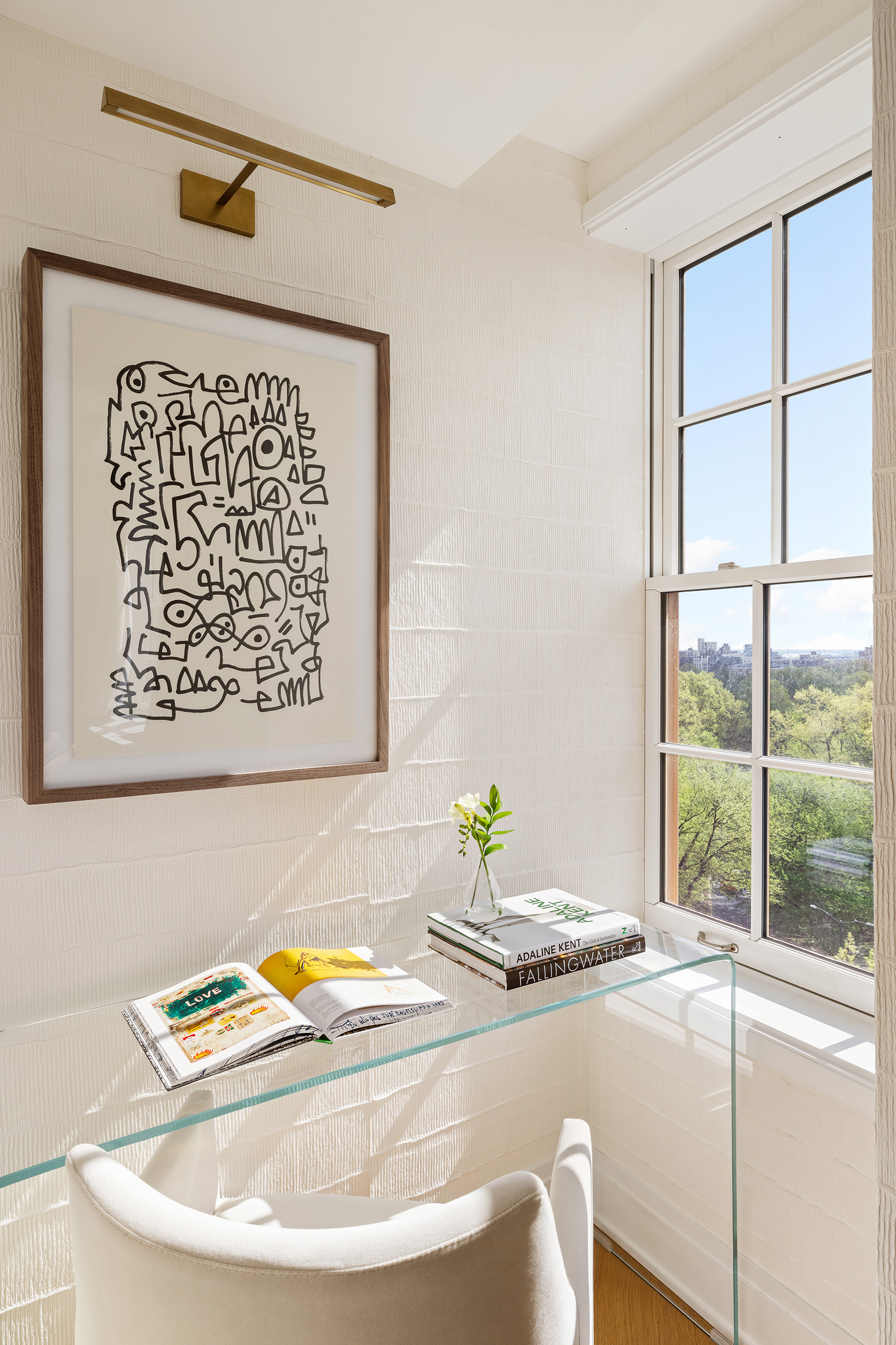 360 Central Park West, Unit 11C Manhattan, NY 10025 - Photo 5 of 17 a bath room with a table and a chair